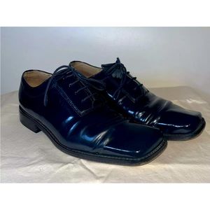 Giorgio Brutini Private Collection Oxford Blue Dress Shoes Mens Size 8.5 M